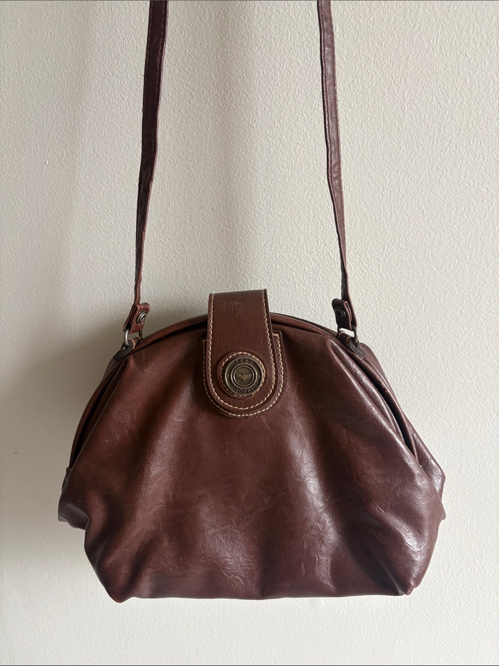 Capezio Y2K Brown Slouchy Hobo Shoulder Crossbody Bag